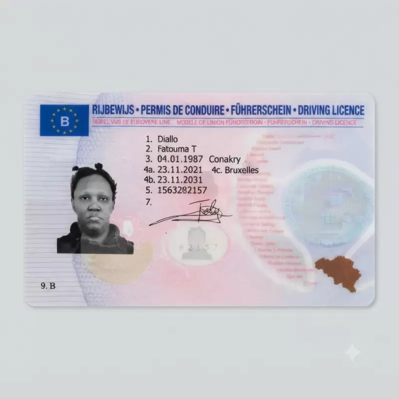 Belgium Fake Driver License
