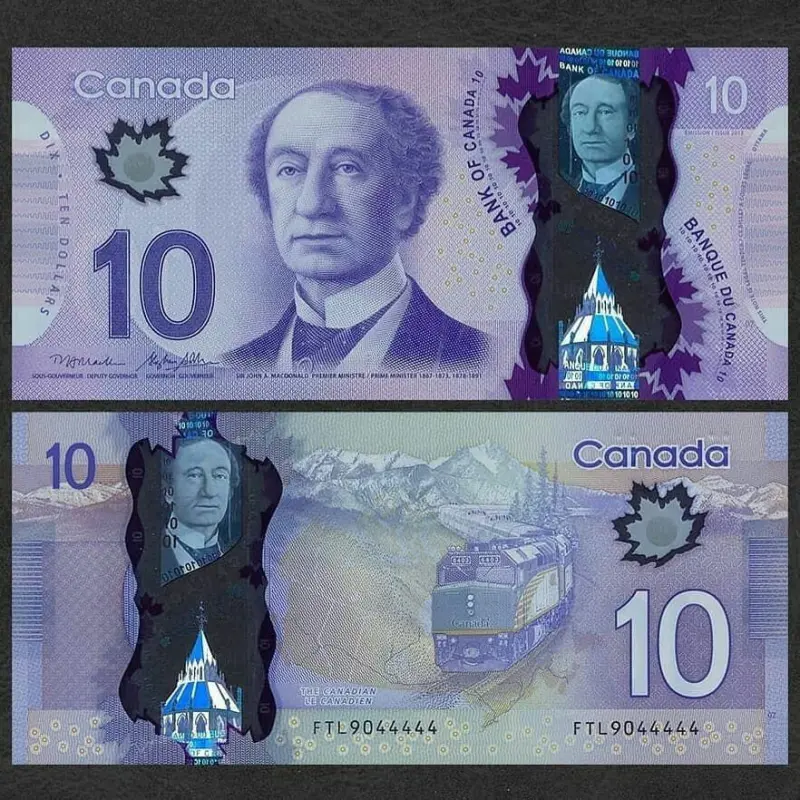Fake $10 Canadian Bills