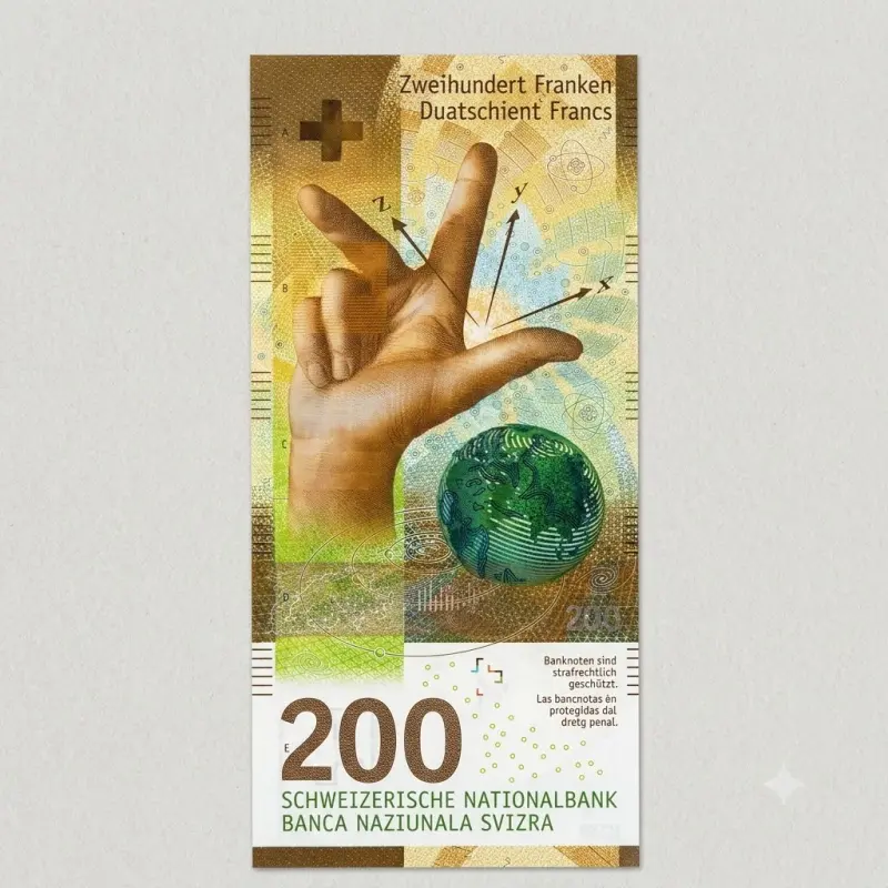 Fake 200 CHF Swiss Franc Bills