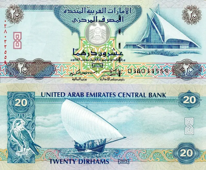 Fake Uae-Dirhams AED 20 Banknotes