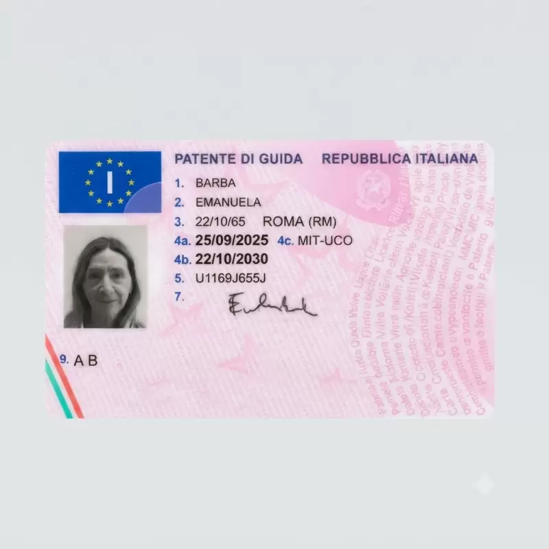 Italian Fake Driver License