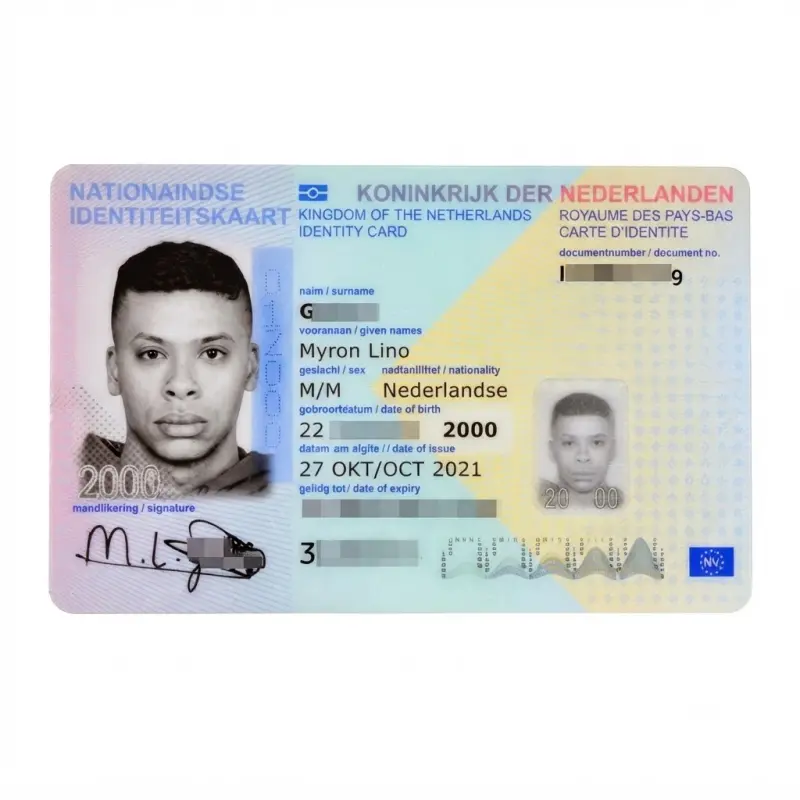 Netherlands Fake Scannable ID Card