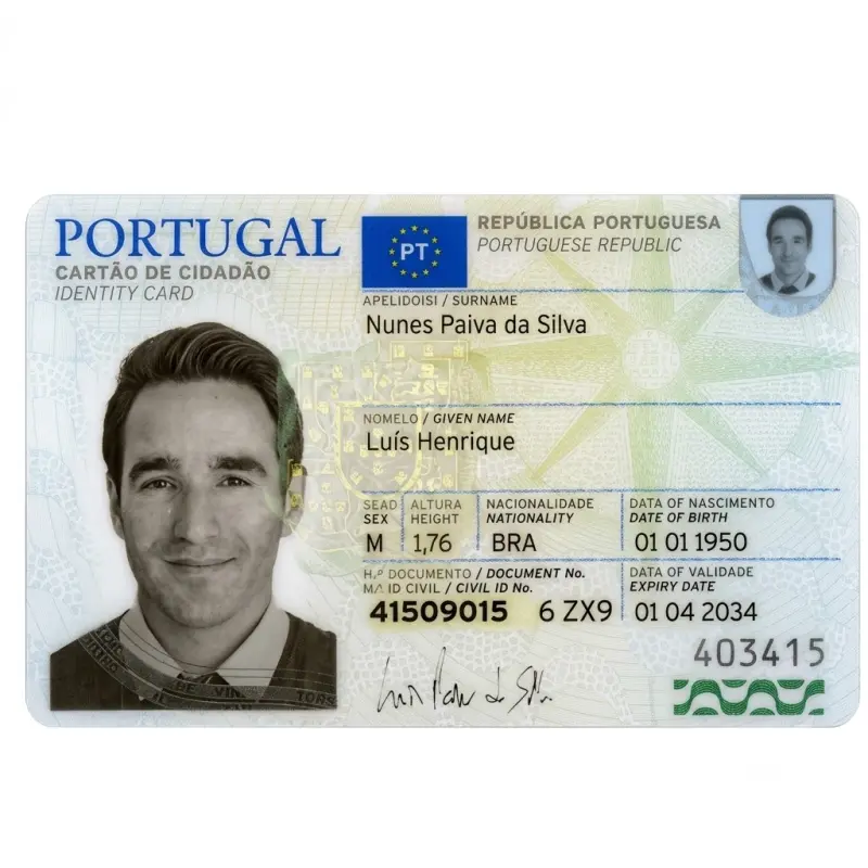 Portugal Fake Scannable ID Card